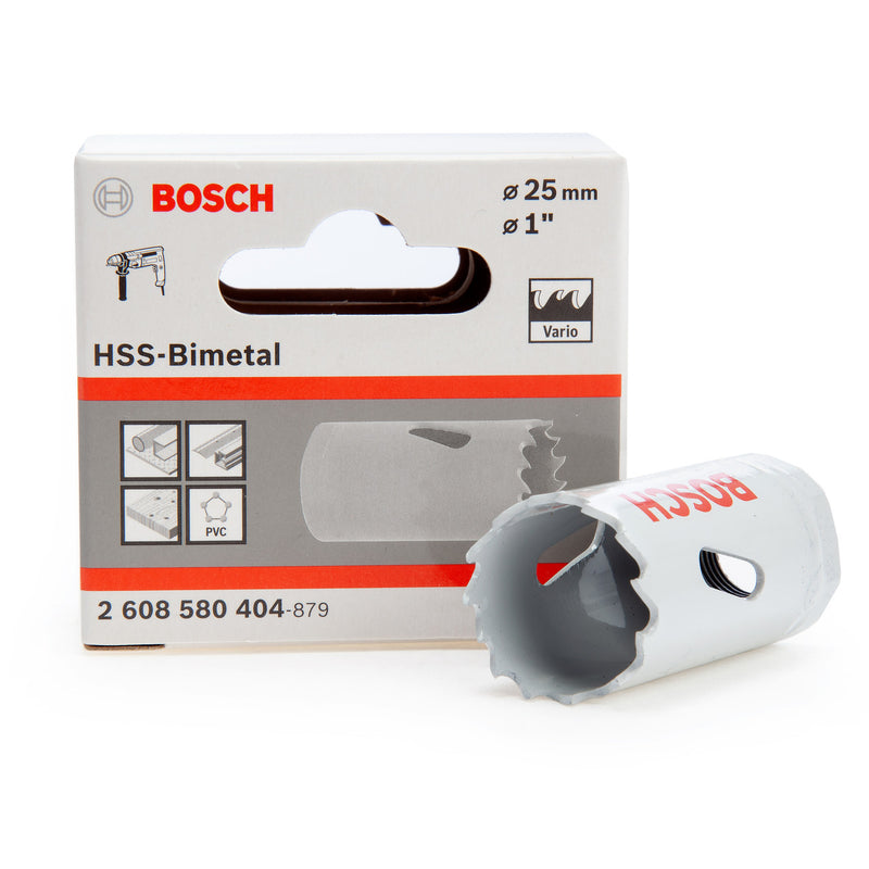 Bosch BI-METAL HOLE SAW FOR ROTARY DRILLS/DRIVERS, FOR IMPACT DRILL/DRIVERS 25 MM 2608580404
