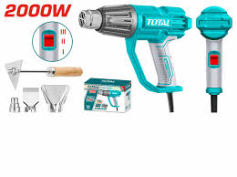 Total tools Heat gun 2000 w  3 temeprature settings +  Accessories TB20078