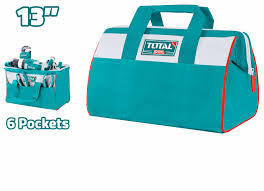 Total tools fabric tool bag 13 "  with 6 pockets - THT261325