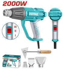 Total tools Heat gun 2000 w  3 temeprature settings +  Accessories TB20078