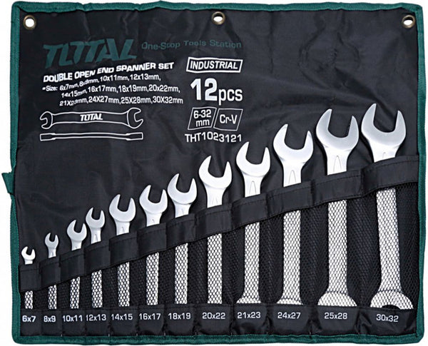 TOTAL TOOLS  12Pcs double open end spanner set- THT1023121