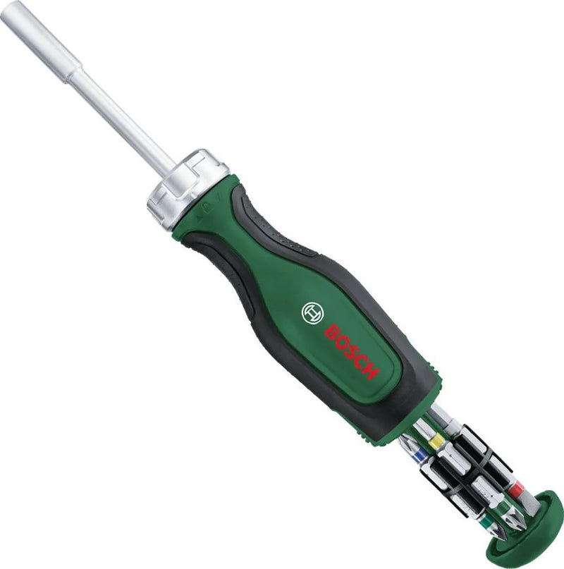 Bosch  ratchet screwdriver with 12 bits  - 1600A02BX2