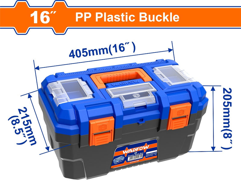 WADFOW 16" Plastic Tool Box - WTB1316