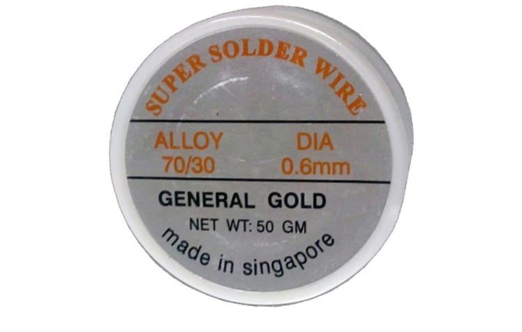 بكره قصدير لحام سنغافورى 50 جرام/SUPER-SOLDER-WIRE-0.6MM