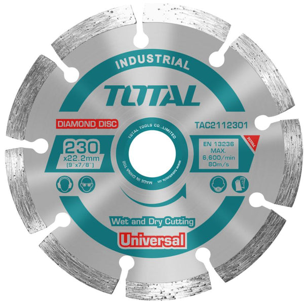 TOTAL TOOLS Dry diamond disc  (9") 22mm -TAC2112301