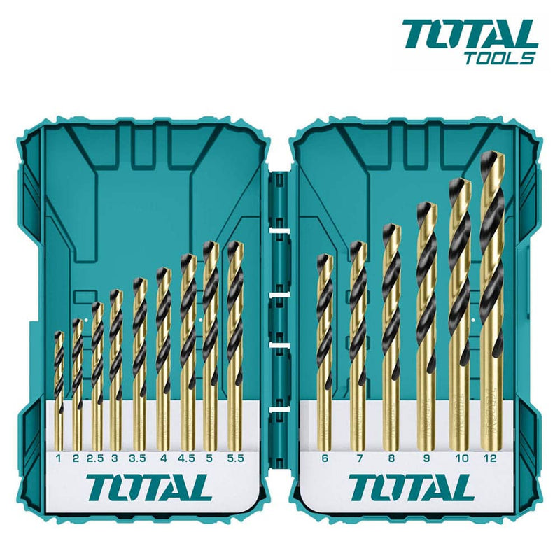 توتال تولز طقم  بنط حدادى 15 قطعة - TACSDL51501 - HSS