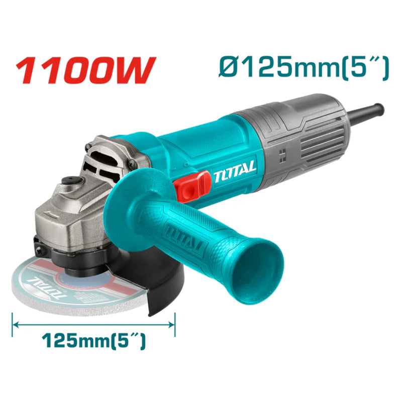 Total tools  Angle grinder  5" 1100 W  - TG11012536