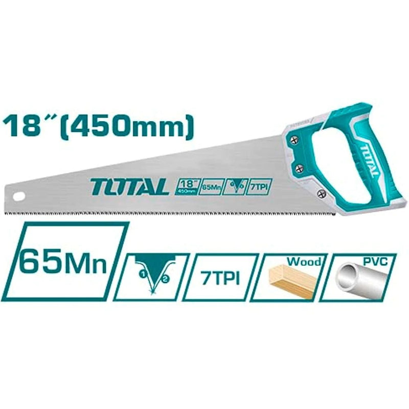 TOTAL TOOLS Hand saw 450mm(18")inch-THT55450