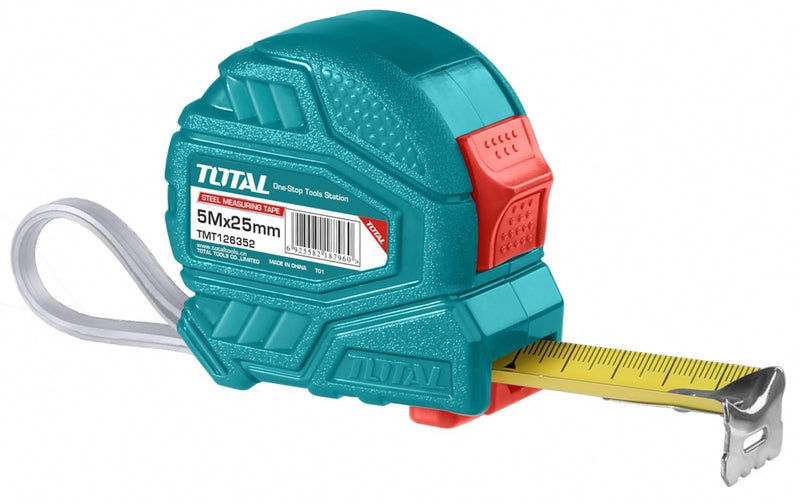 TOTAL TOOLS Steel measuring tape 5m x 25mm - TMT126352