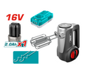 Total tools Cordless hand mixer 16V + Battery and charger - TMK022K