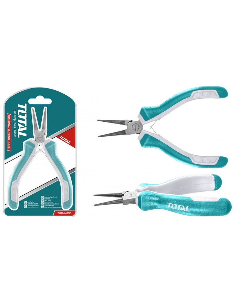 TOTAL TOOLS Mini round nose pliers 4.5 inch-THTMN656