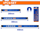 وادفو طقم حامل ادوات مغناطيسى 3 ق 20 و 30 و 45 سم - WHH2603 
