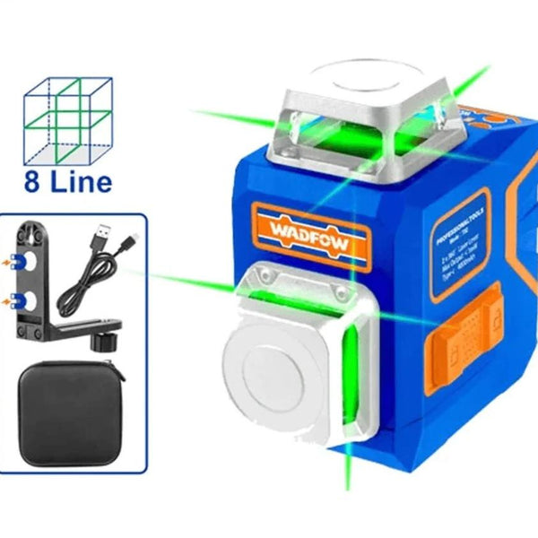 WADFOW Self-leveling line laser 8 lines 360°/ 30 Meter - WLE1M08