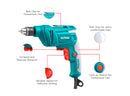TOTAL TOOLS Electric drill 500W / 10mm - TD2051026