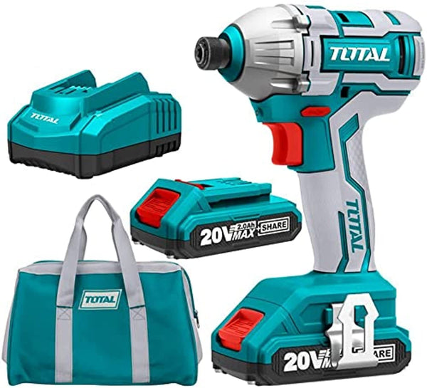 TOTAL TOOLS Lithium-Ion impact driver /20V / Max.torque:170NM - TIRLI2002