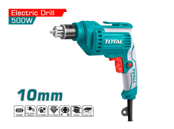 TOTAL TOOLS Electric drill 500W / 10mm - TD2051026