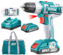 توتال تولز شنيور ومفك بطارية ليثيوم 20 فولت / عزم 45 نيوتن - TDLI2002