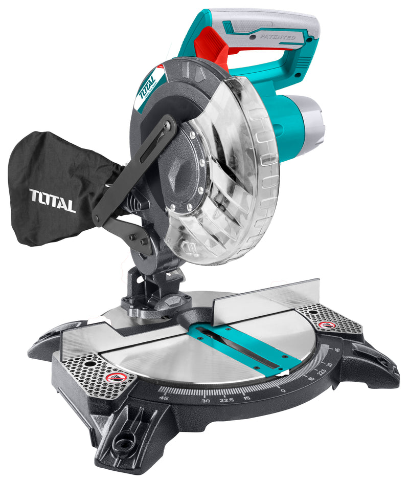 TOTAL TOOLS Mitre saw 1400W / Blade 210x25.4mm - TS42142101