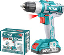 توتال تولز شنيور ومفك بطارية ليثيوم 20 فولت / عزم 45 نيوتن - TDLI20021
